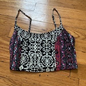 Floral Tank Crop Top